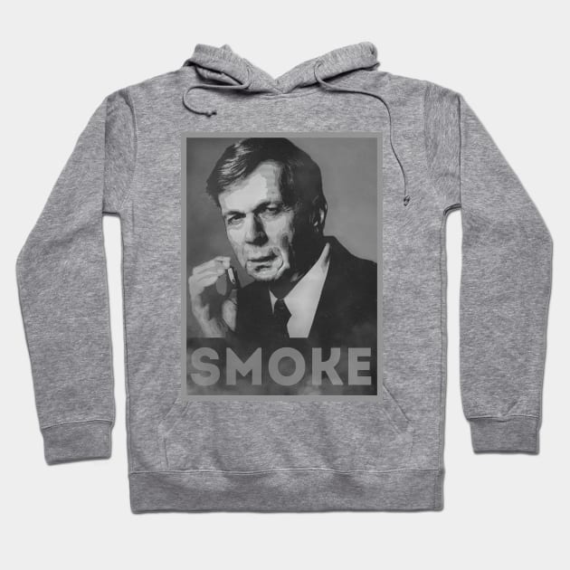 Smoke! Funny Obama Hope Parody (Smoking Man) Hoodie by badbugs